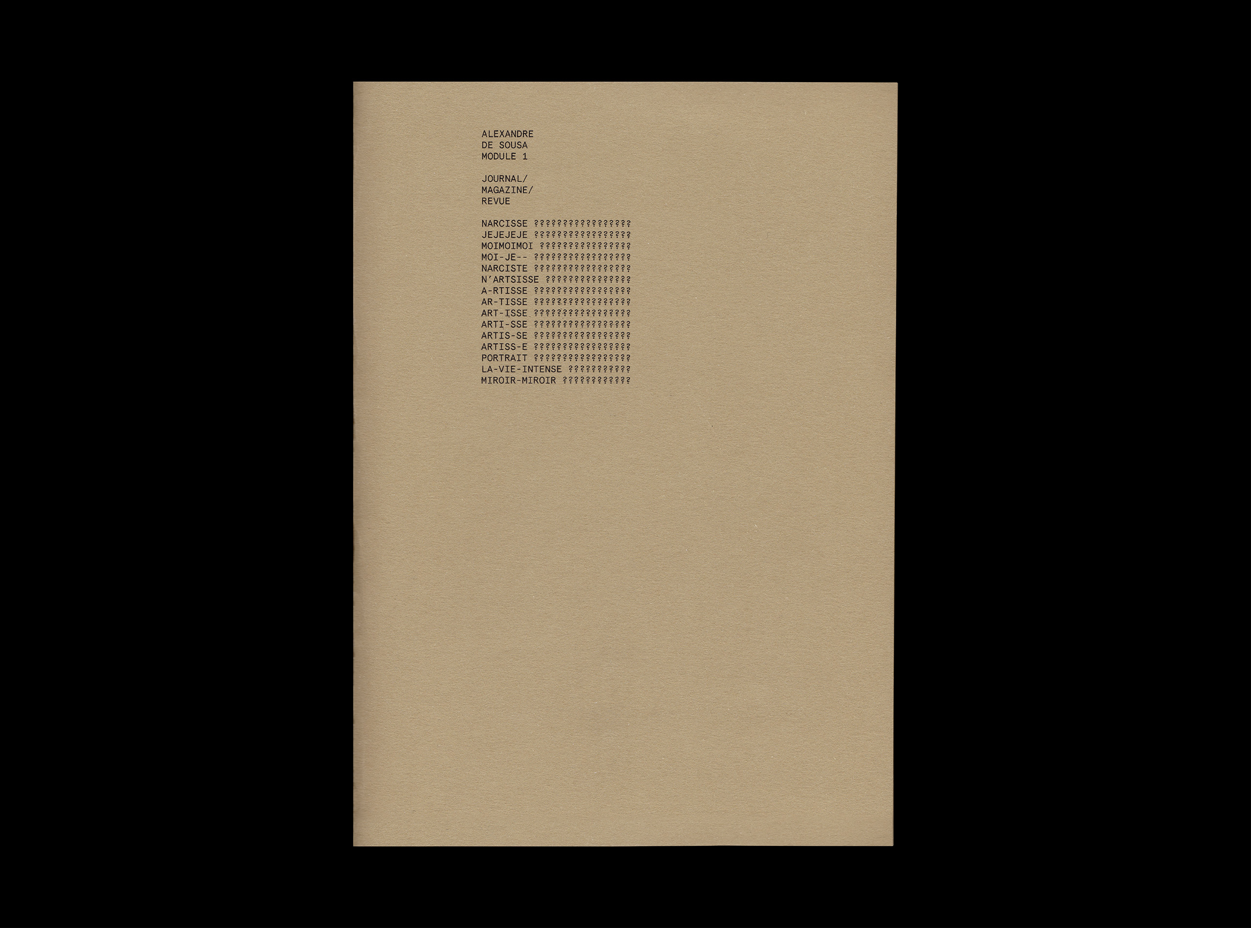 Alexandre De Sousa Studio design graphique